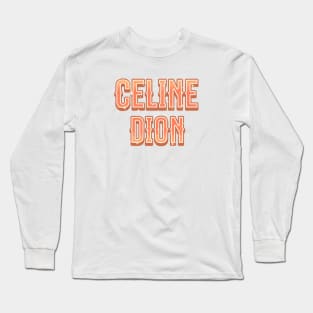 celineText vintage Long Sleeve T-Shirt